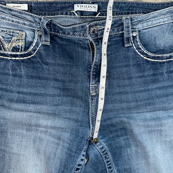 Vigoss Women's Skinny Jeans - Classic Blue - Picture 9 of 12